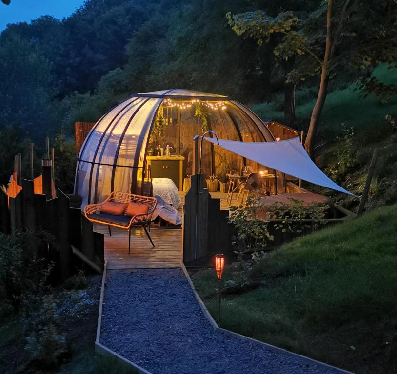 Dome de la bergerie nuit insolite Normandie Saint Valery en