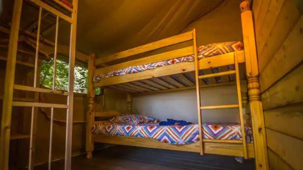 Lodge Bois et Toile avec Vue nuit insolite Rhone Alpes Doussard 5