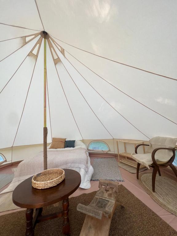 Tente lodge en pleine nature nuit insolite Languedoc Roussillon Sumene 4