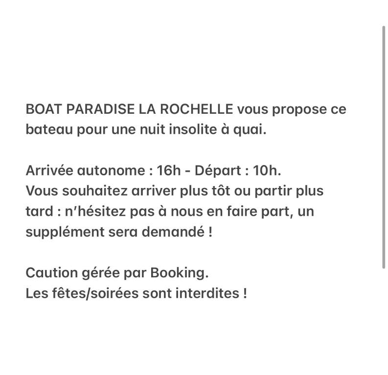 Une nuit insolite sur un bateau chauffe BOAT PARADISE LA ROCHELLE nuit insolite Region non trouvee La Rochelle 5